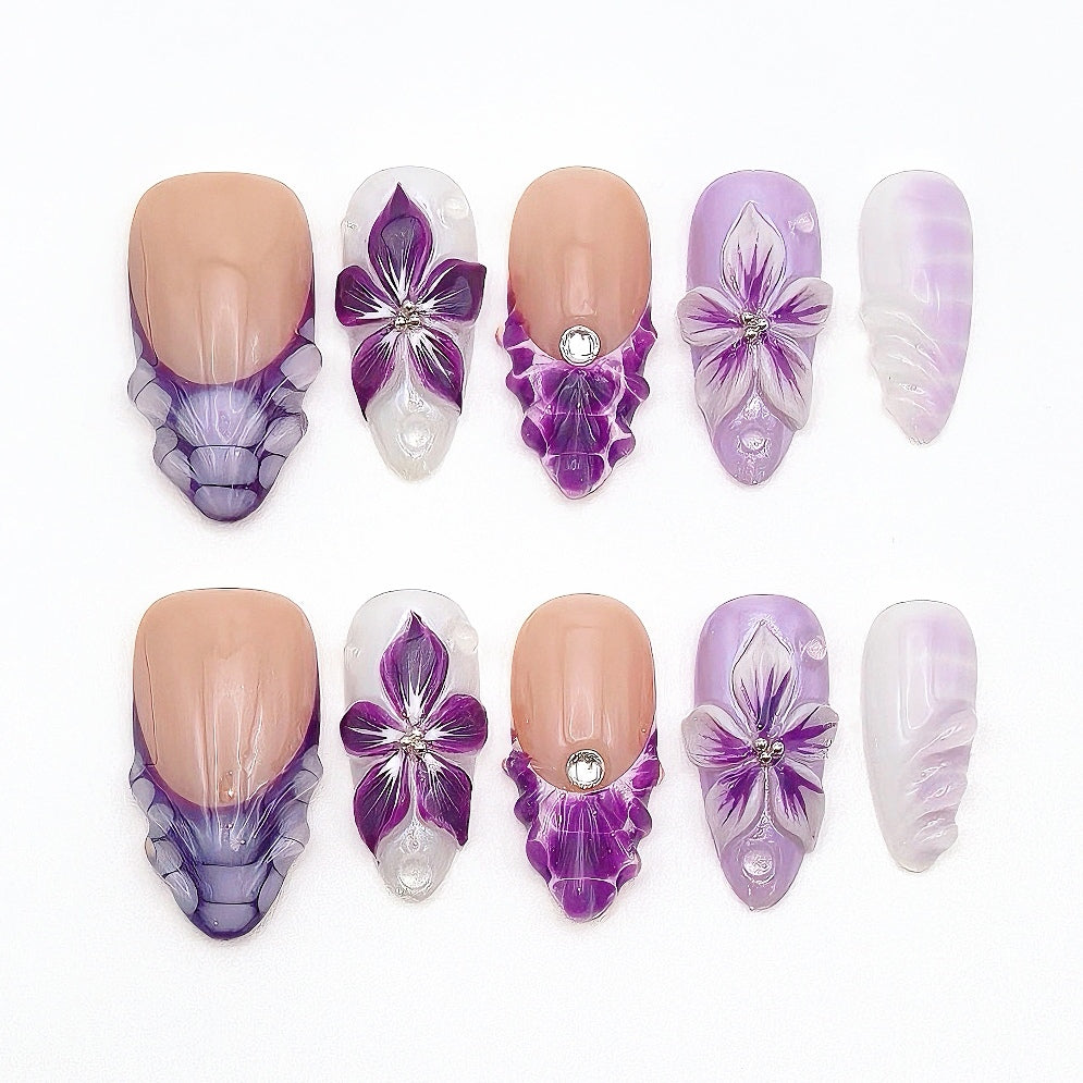 Deep Violet Press-on Nails