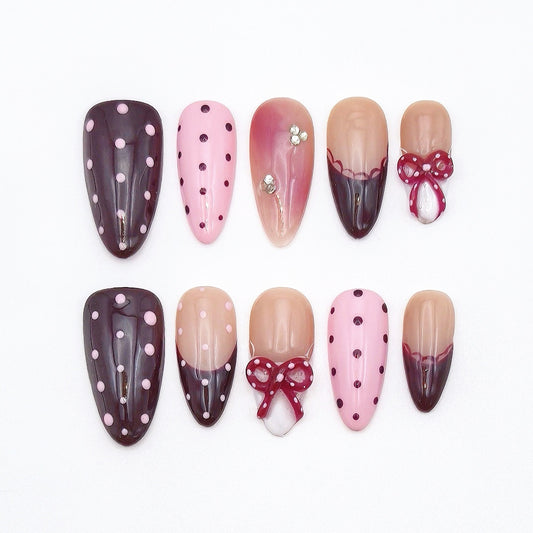 Caramel Polka Dots
