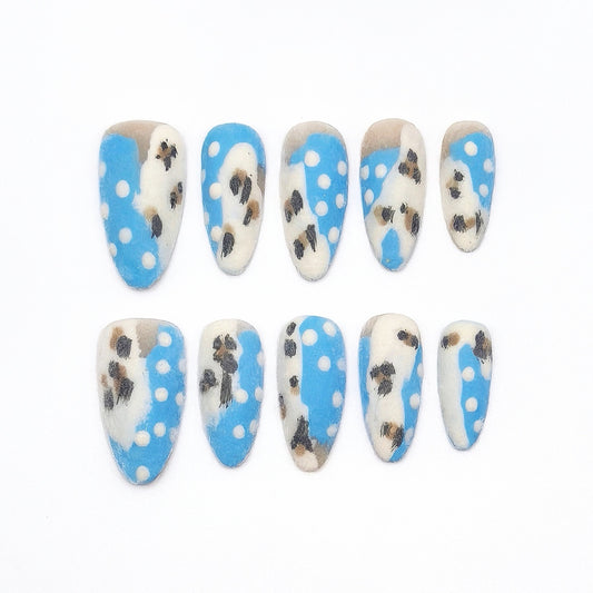 Plush Cow Blue