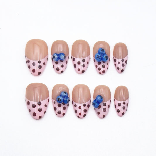 Blueberry Polka Dots