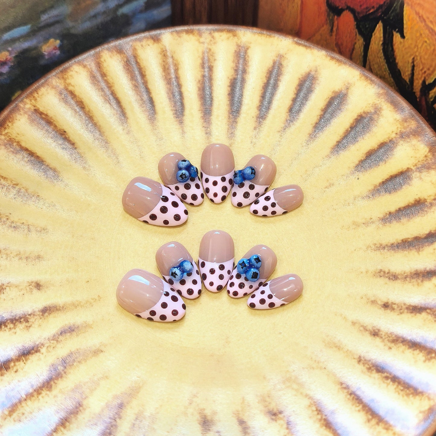 Blueberry Polka Dots